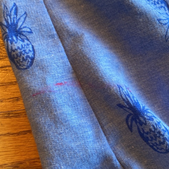 Lilly Pulitzer Bennet Blue Pineapple Burnout Dress Size XS - Picture 4 of 7